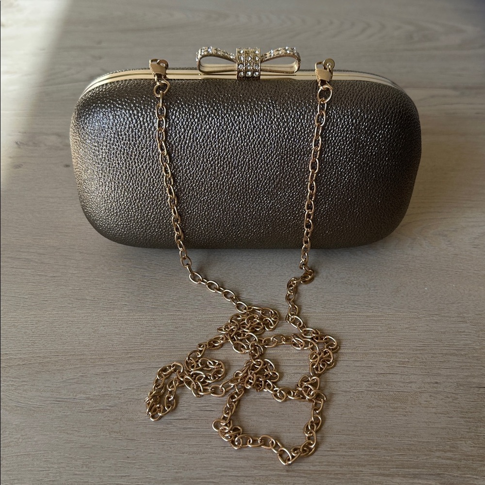 INC International Concepts Gold Clutch